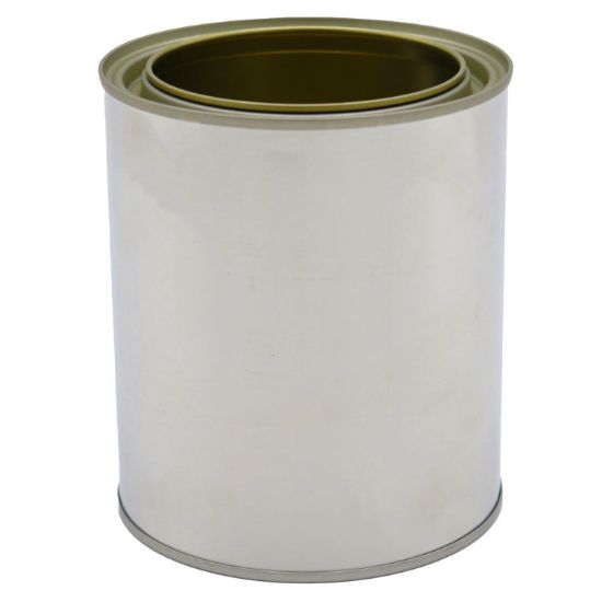 Picture of 1 Quart Round Paint 404 x 414 Can, Gold Lined, w/ Plug