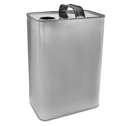 Picture of 1 Gallon F-Style Metal Can, 32 mm Rel, Gold Lined, Metal Handle, UN Rated