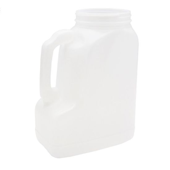 Picture of 4 Liter Natural HDPE Plastic Handleware Bottle, Pinch Grip Handle, 110mm 110-400