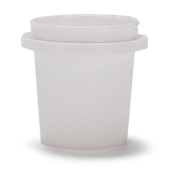 Picture of 4 oz White HDPE Plastic Pry Off Round Tub