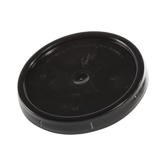 Picture of Black HDPE Tear Tab Cover (No Gasket) for 3.5 - 6 Gallon Pails