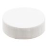 Picture of 38mm 38-400 White PP Plastic Matte Top, Ribbed Sides Cap with F217 & PS22 Printed Liner