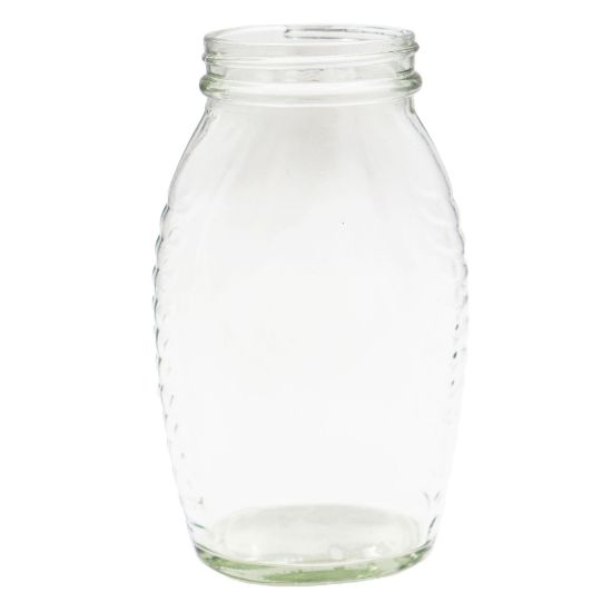 Picture of 1 lb. Flint Glass Honey Jar, 58mm 58-400, Case of 24