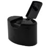 Picture of 28 mm Black PP Plastic Snap-On Avalon Flip Top Cap, No Liner