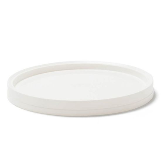 Picture of 107 oz White PP Plastic Flex Off Round Cover