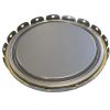 Picture of 2.5-7 Gallon  Gray Steel Pail Lug Cover, Rust Inhibited, No Fitting, Flow in Gasket, 24 Gauge, UN Rated