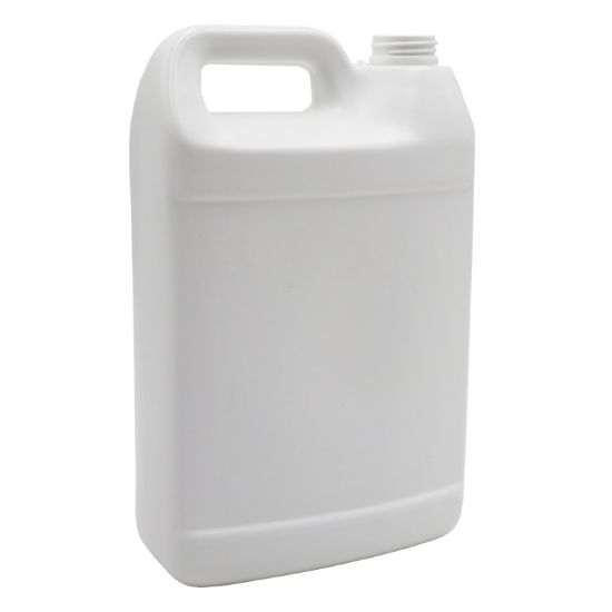 Picture of 128 oz White HDPE 26% PCR Plastic F-Style Bottle, 38mm 38-400, 140 Gram