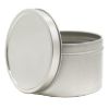 Picture of 8 oz Seamless Metal Ink Tin Can with Lid, Unlined, 3 1/8" x 2"