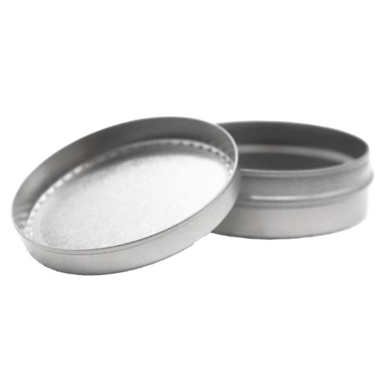 Picture of 1 oz Label-It Seamless Metal Tin Can with Label on Cover, Unlined, 1 13/16" x 5/8"