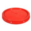 Picture of Red HDPE Tear Tab Cover for Plastic Pails 3.5 - 6 Gallons