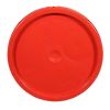 Picture of Red HDPE Tear Tab Cover for Plastic Pails 3.5 - 6 Gallons