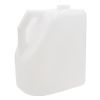 Picture of 128 oz Natural HDPE Plastic Square Handleware Bottle, 38mm 38-400, 130 Gram, Flame Treated