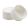 Picture of 24mm 24-414 White PP Plastic Matte Top, Ribbed Side Cap, F217 Liner