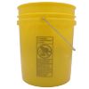 Picture of 5 Gallon Dark Yellow HDPE Plastic Open Head Pail, w/ CWL