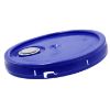 Picture of 3.5-6 Gallon Exxon Blue HDPE Plastic Pail Tear Tab Cover, Rieke Fitting