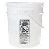 Picture of 4-Gallon Natural HDPE Open Head Plastic Pail, w/ Plastic Handle