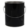 Picture of 1 Gallon Round Metal Black Paint 610 x 711 Can, Unlined, Ears and Bail Attached