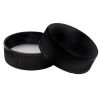 Picture of 33 mm 33-400 Black PP Plastic Smooth Top, Ribbed Side Cap, PV Liner